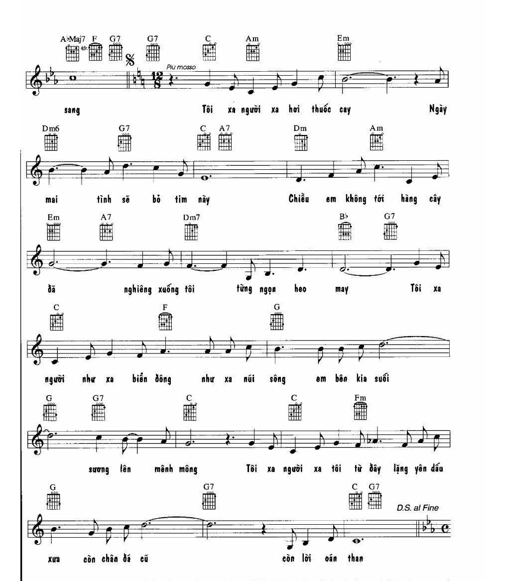 Sheet nhạc K Khúc Của Lê 2